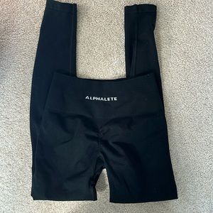 Black alphalete leggings
